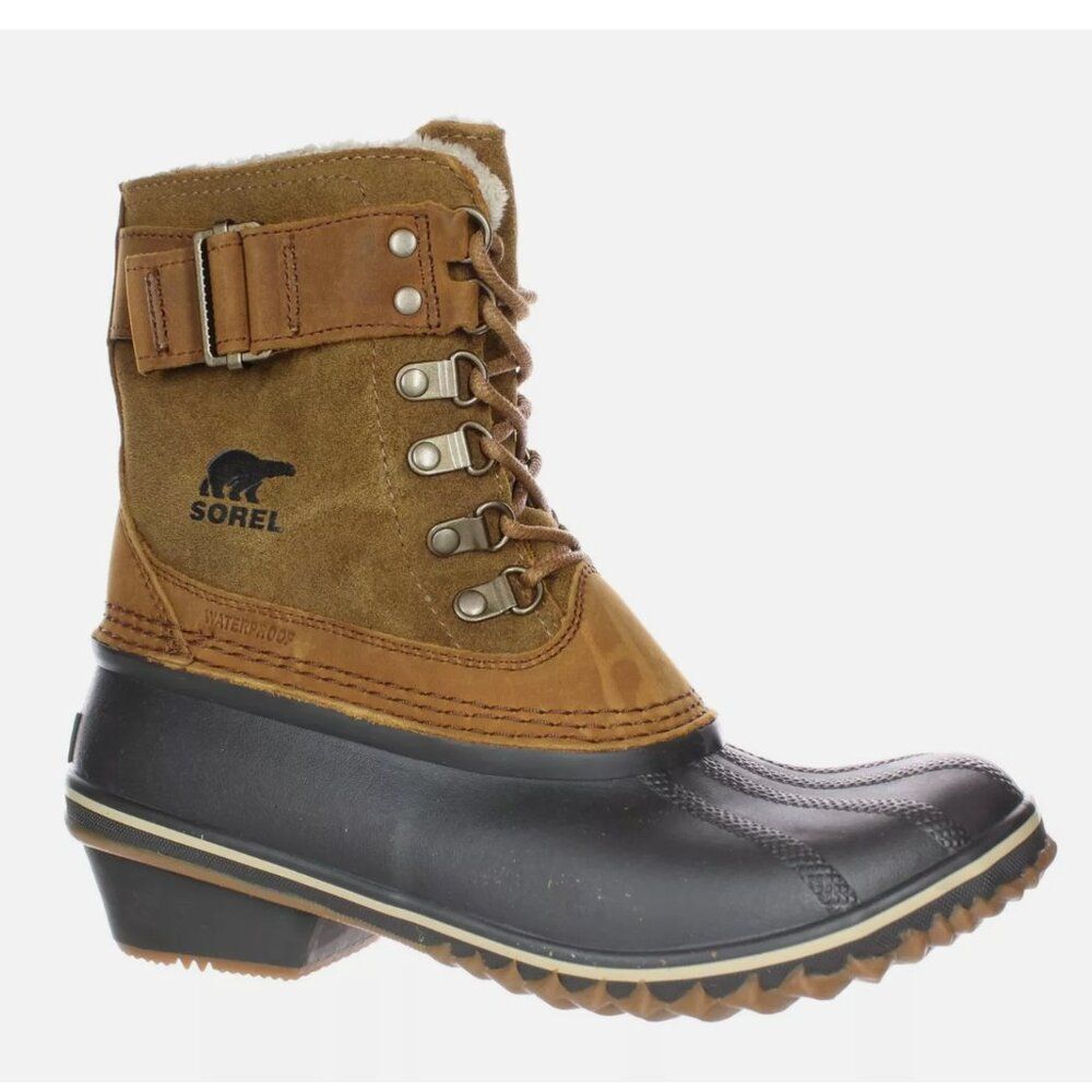 Sorel Brown and Black Winter Rain Boot